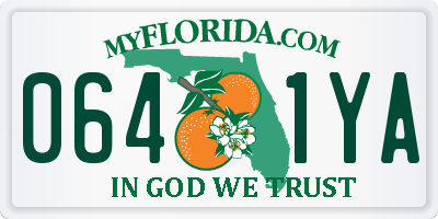 FL license plate 0641YA