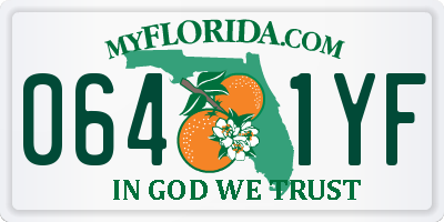 FL license plate 0641YF