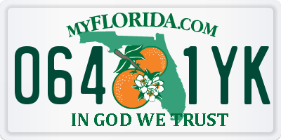 FL license plate 0641YK