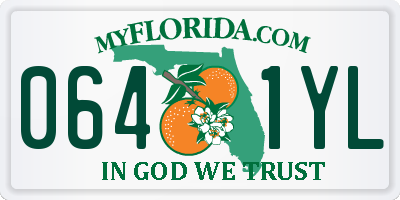 FL license plate 0641YL