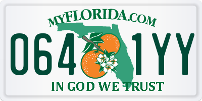 FL license plate 0641YY