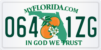 FL license plate 0641ZG