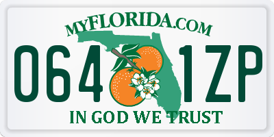 FL license plate 0641ZP