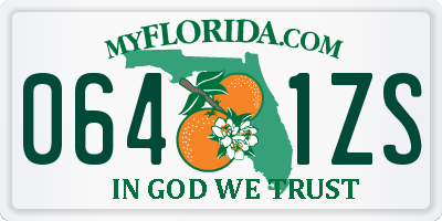 FL license plate 0641ZS