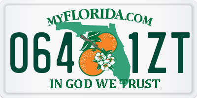 FL license plate 0641ZT