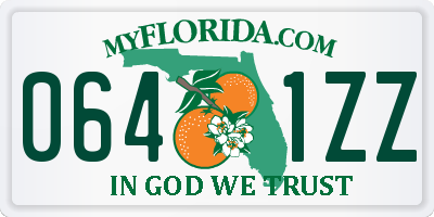 FL license plate 0641ZZ