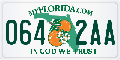 FL license plate 0642AA
