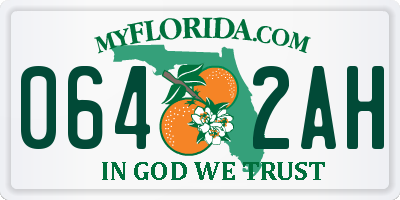 FL license plate 0642AH