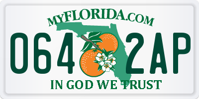 FL license plate 0642AP