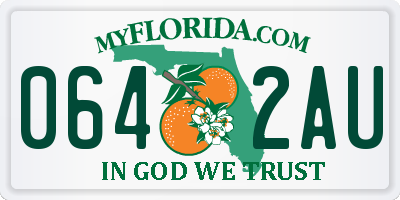 FL license plate 0642AU