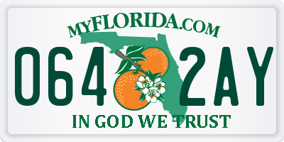 FL license plate 0642AY