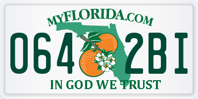 FL license plate 0642BI