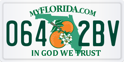FL license plate 0642BV