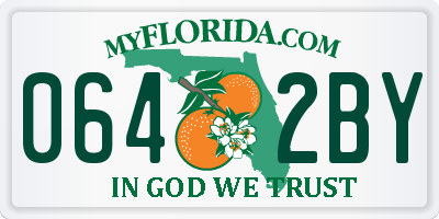 FL license plate 0642BY
