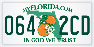FL license plate 0642CD