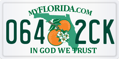 FL license plate 0642CK
