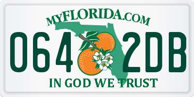 FL license plate 0642DB