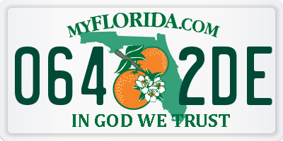 FL license plate 0642DE
