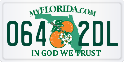 FL license plate 0642DL