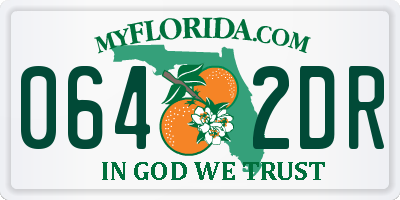 FL license plate 0642DR