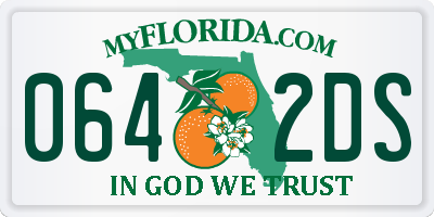 FL license plate 0642DS