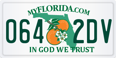 FL license plate 0642DV