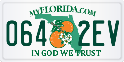 FL license plate 0642EV