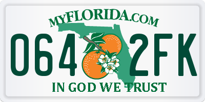 FL license plate 0642FK