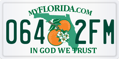 FL license plate 0642FM