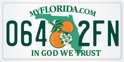 FL license plate 0642FN