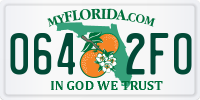 FL license plate 0642FO