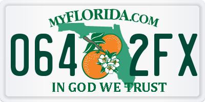 FL license plate 0642FX