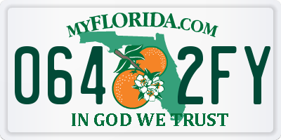 FL license plate 0642FY