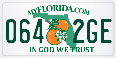 FL license plate 0642GE
