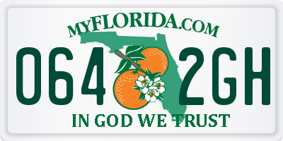 FL license plate 0642GH