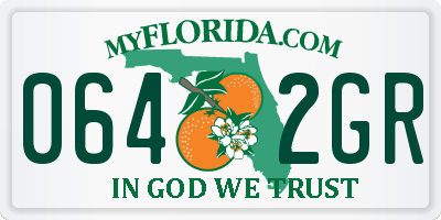 FL license plate 0642GR