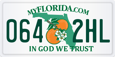 FL license plate 0642HL