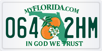 FL license plate 0642HM