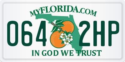 FL license plate 0642HP