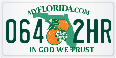 FL license plate 0642HR