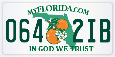 FL license plate 0642IB