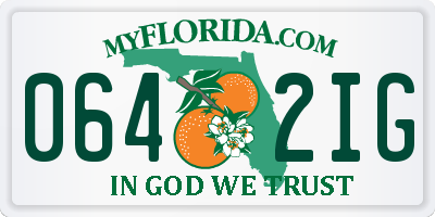 FL license plate 0642IG