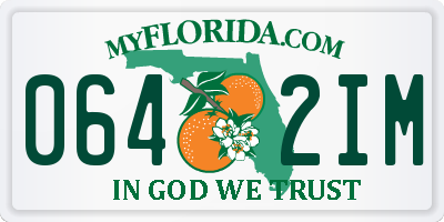 FL license plate 0642IM
