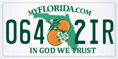 FL license plate 0642IR