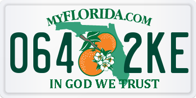 FL license plate 0642KE