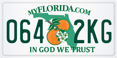 FL license plate 0642KG