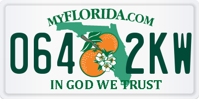 FL license plate 0642KW