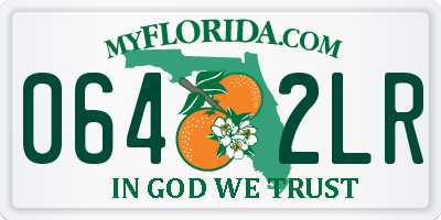 FL license plate 0642LR