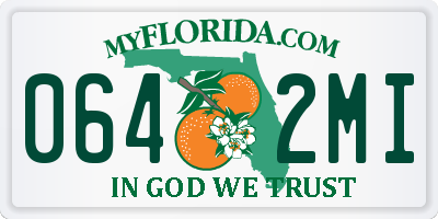 FL license plate 0642MI