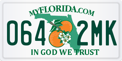 FL license plate 0642MK